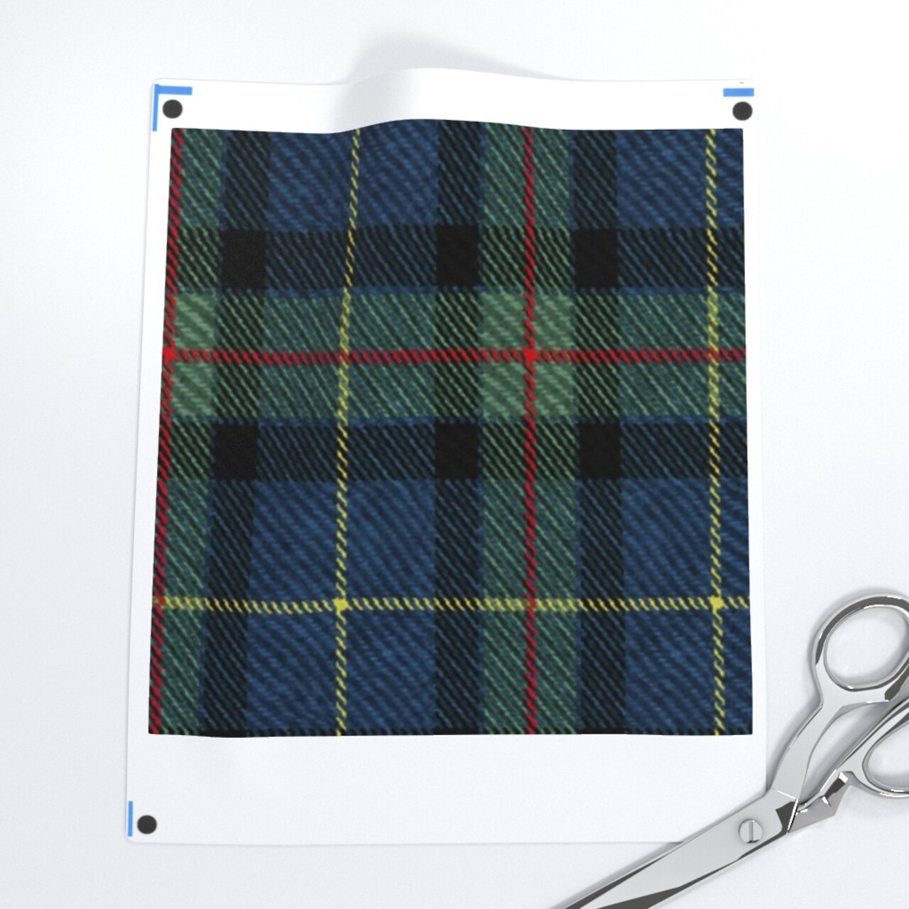 Plaid Blue Tartan Traditional Scotland Scottish Highland English Country Cottagecore Medium Scale Custom Pre-pasted Wallpaper by Spoonflower Pre-Pasted Wallpaper 2FT Wide